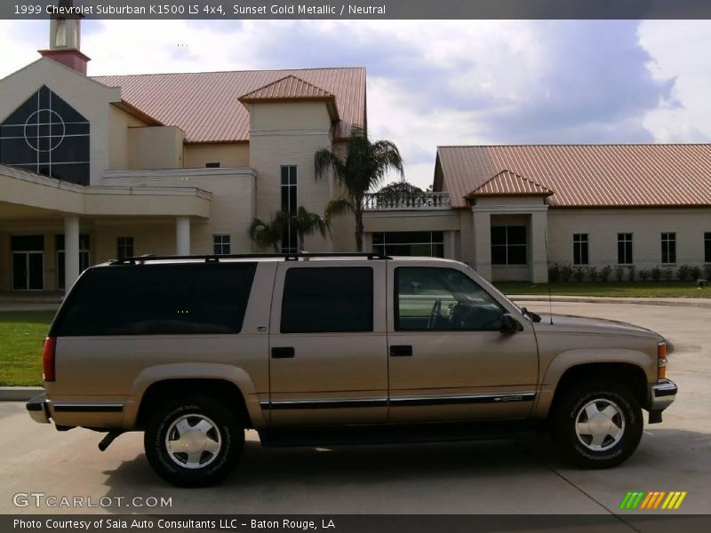 Sunset Gold Metallic / Neutral 1999 Chevrolet Suburban K1500 LS 4x4