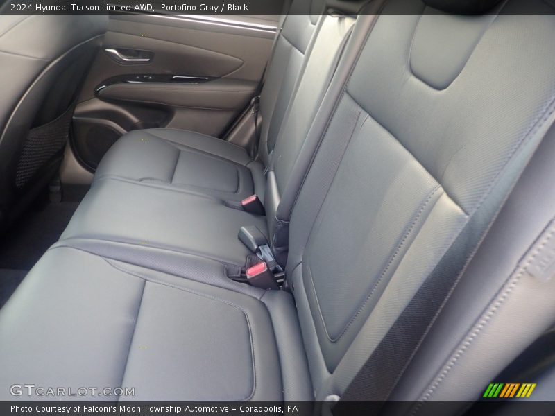 Portofino Gray / Black 2024 Hyundai Tucson Limited AWD