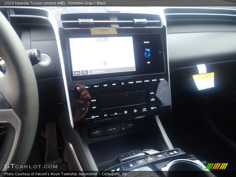 Portofino Gray / Black 2024 Hyundai Tucson Limited AWD