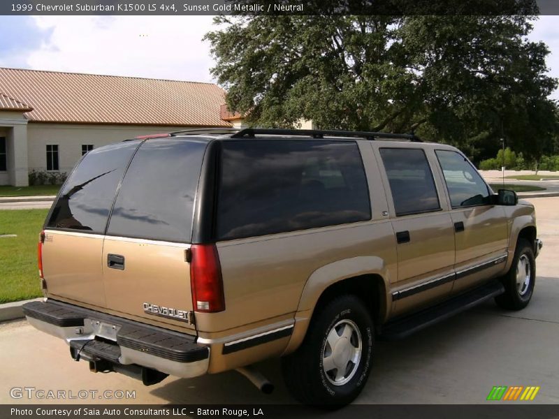 Sunset Gold Metallic / Neutral 1999 Chevrolet Suburban K1500 LS 4x4