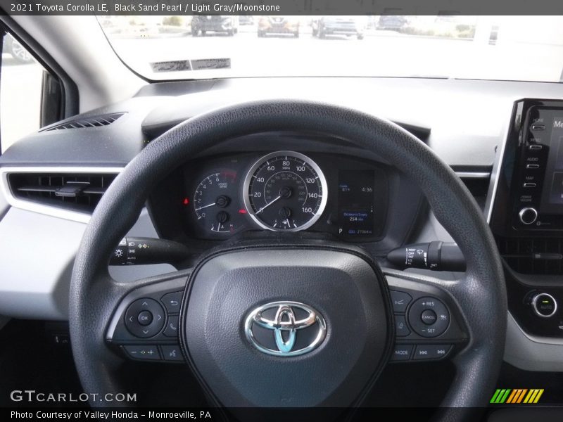 Black Sand Pearl / Light Gray/Moonstone 2021 Toyota Corolla LE