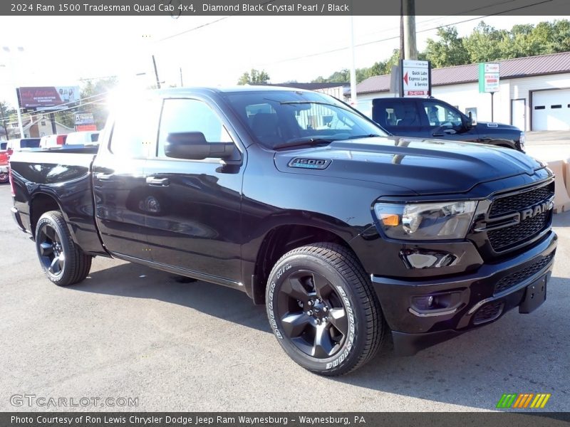 Diamond Black Crystal Pearl / Black 2024 Ram 1500 Tradesman Quad Cab 4x4