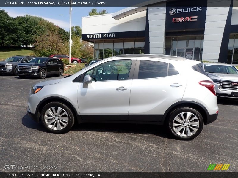 Quicksilver Metallic / Ebony 2019 Buick Encore Preferred