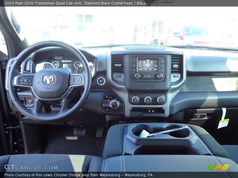 Diamond Black Crystal Pearl / Black 2024 Ram 1500 Tradesman Quad Cab 4x4