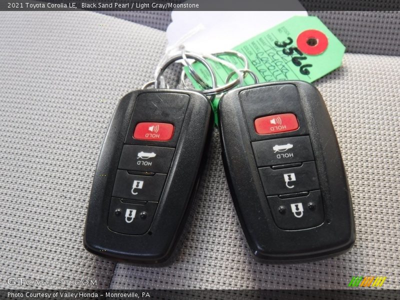 Keys of 2021 Corolla LE