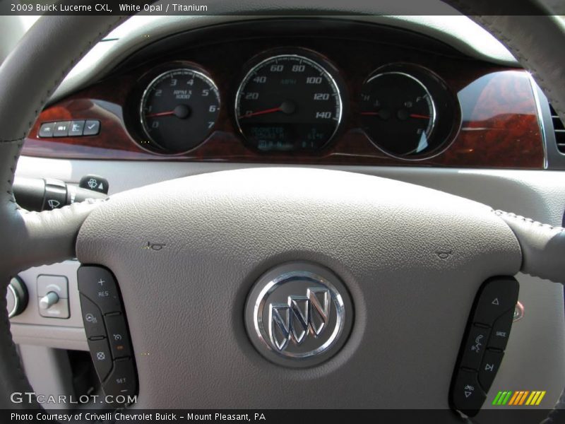 White Opal / Titanium 2009 Buick Lucerne CXL