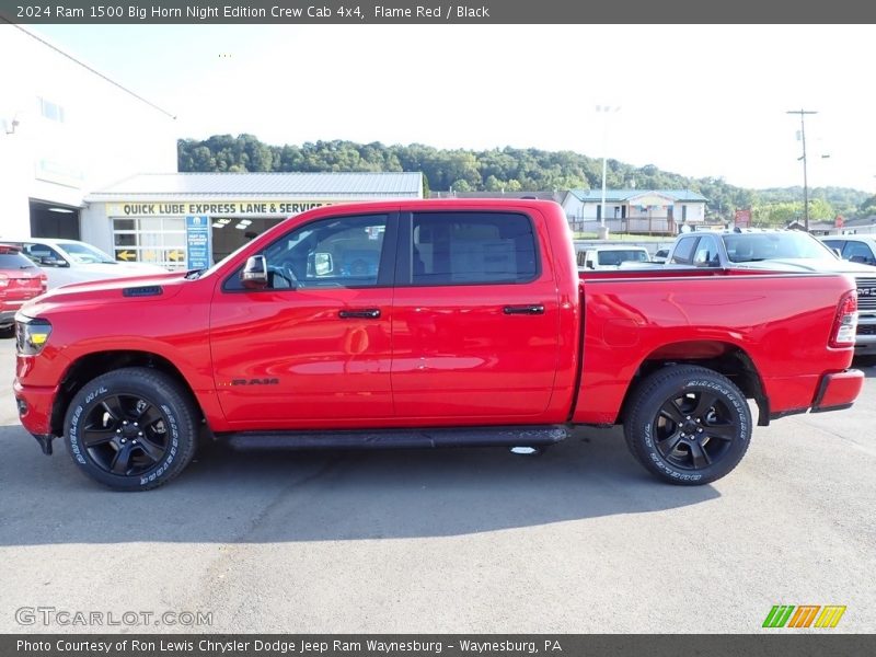 Flame Red / Black 2024 Ram 1500 Big Horn Night Edition Crew Cab 4x4