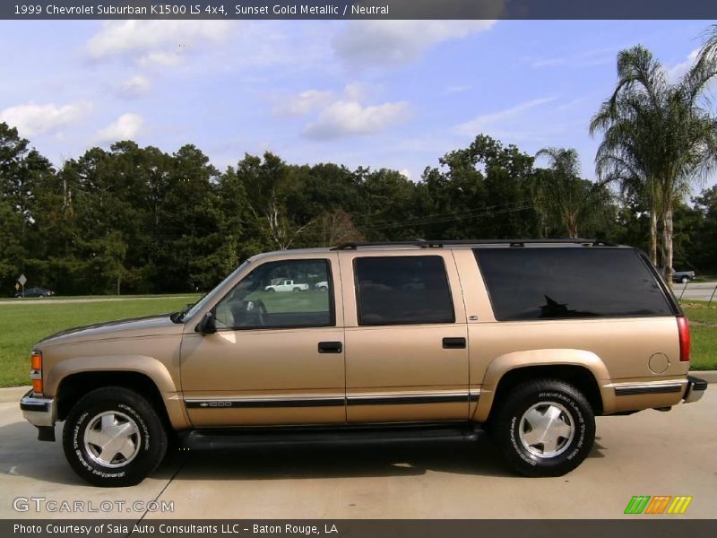 Sunset Gold Metallic / Neutral 1999 Chevrolet Suburban K1500 LS 4x4