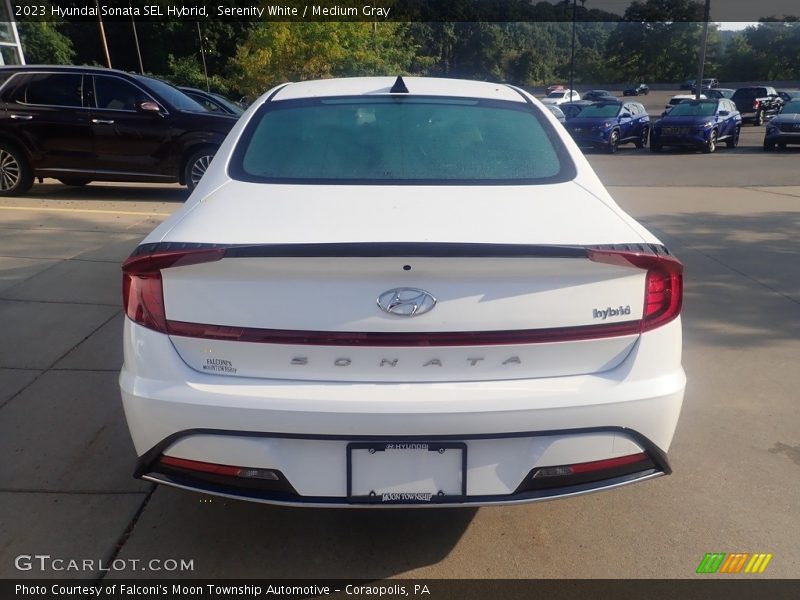 Serenity White / Medium Gray 2023 Hyundai Sonata SEL Hybrid