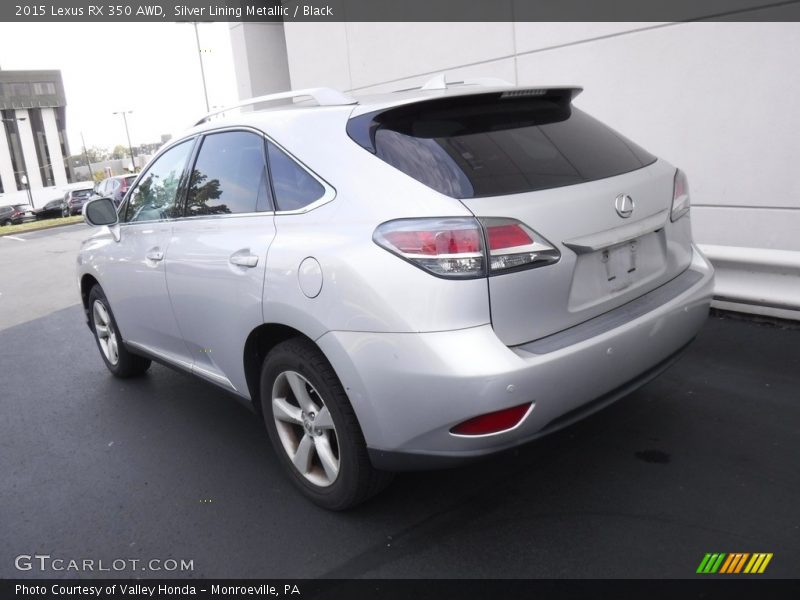Silver Lining Metallic / Black 2015 Lexus RX 350 AWD