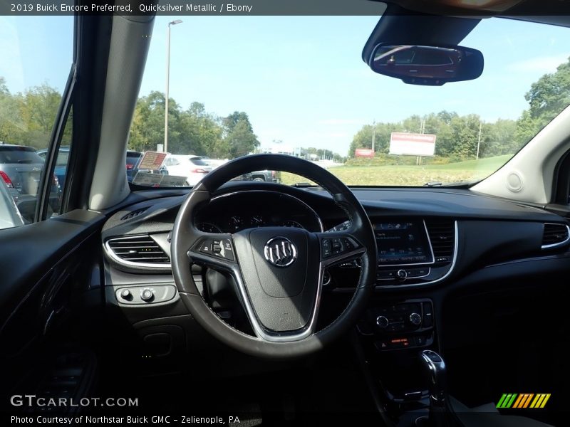 Quicksilver Metallic / Ebony 2019 Buick Encore Preferred