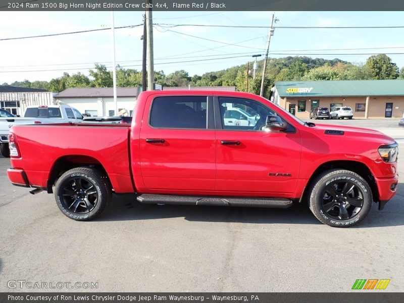 Flame Red / Black 2024 Ram 1500 Big Horn Night Edition Crew Cab 4x4