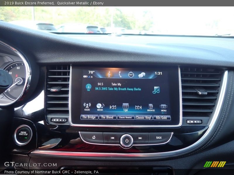 Quicksilver Metallic / Ebony 2019 Buick Encore Preferred