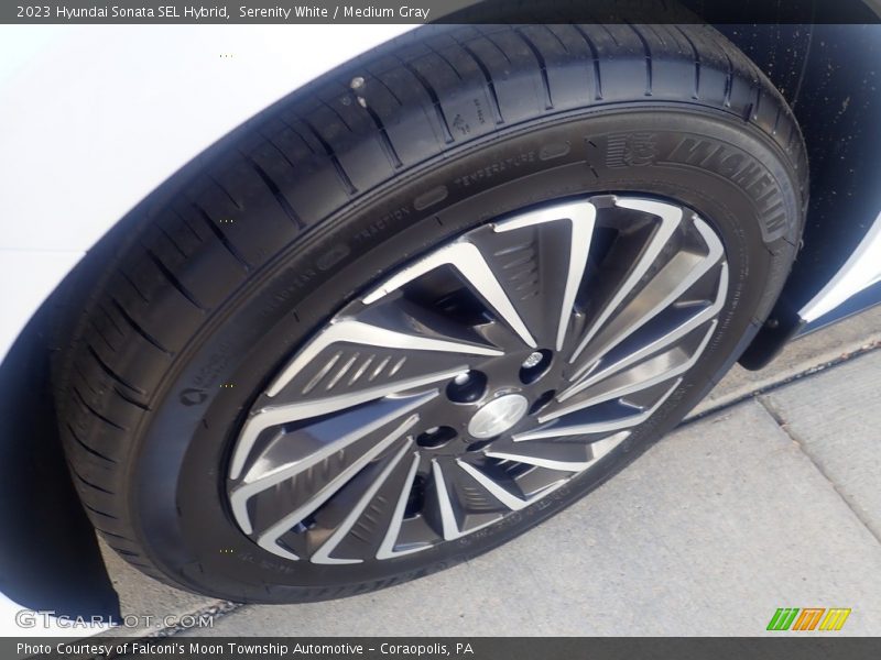 Serenity White / Medium Gray 2023 Hyundai Sonata SEL Hybrid
