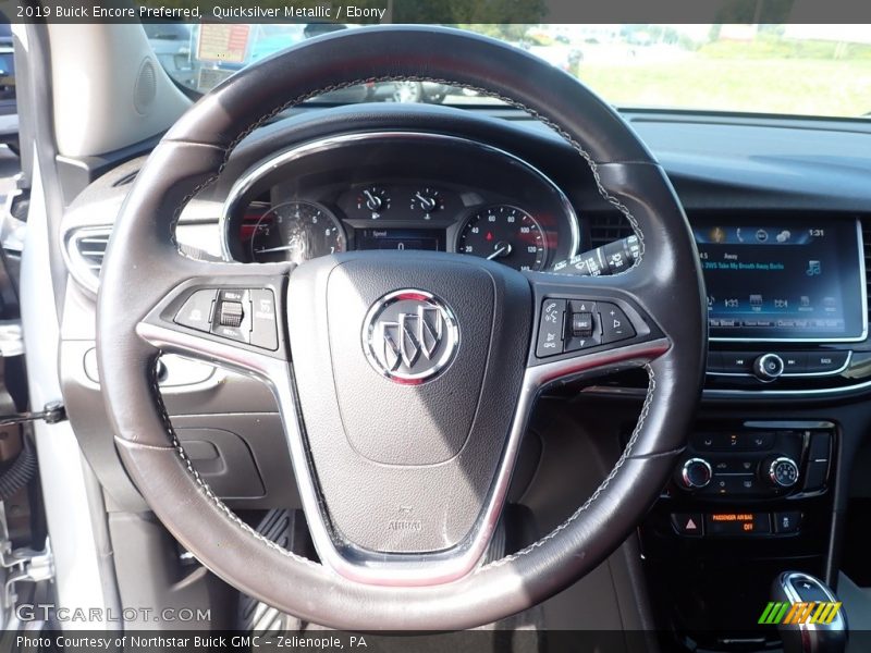 Quicksilver Metallic / Ebony 2019 Buick Encore Preferred