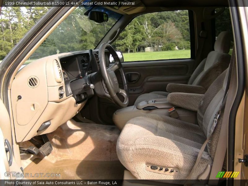 Sunset Gold Metallic / Neutral 1999 Chevrolet Suburban K1500 LS 4x4