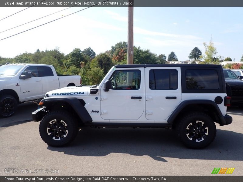 Bright White / Black 2024 Jeep Wrangler 4-Door Rubicon X 4xe Hybrid
