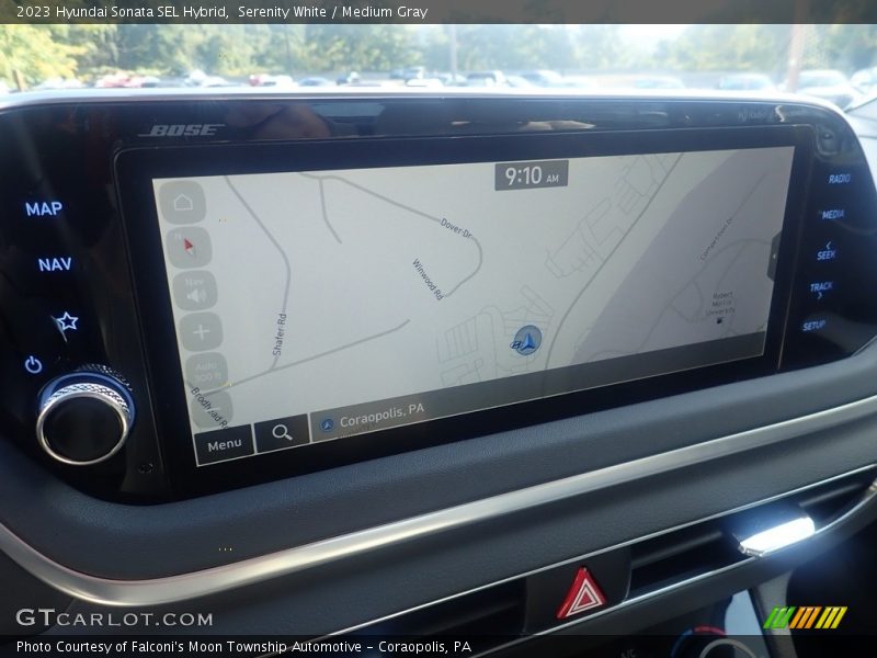 Navigation of 2023 Sonata SEL Hybrid