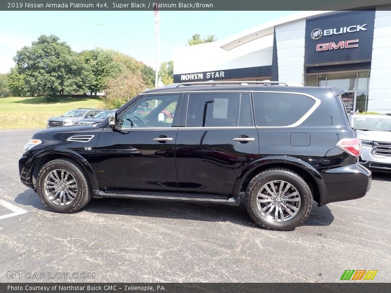 Super Black / Platinum Black/Brown 2019 Nissan Armada Platinum 4x4