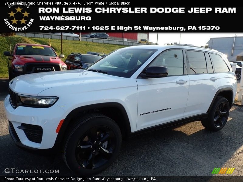 Bright White / Global Black 2024 Jeep Grand Cherokee Altitude X 4x4