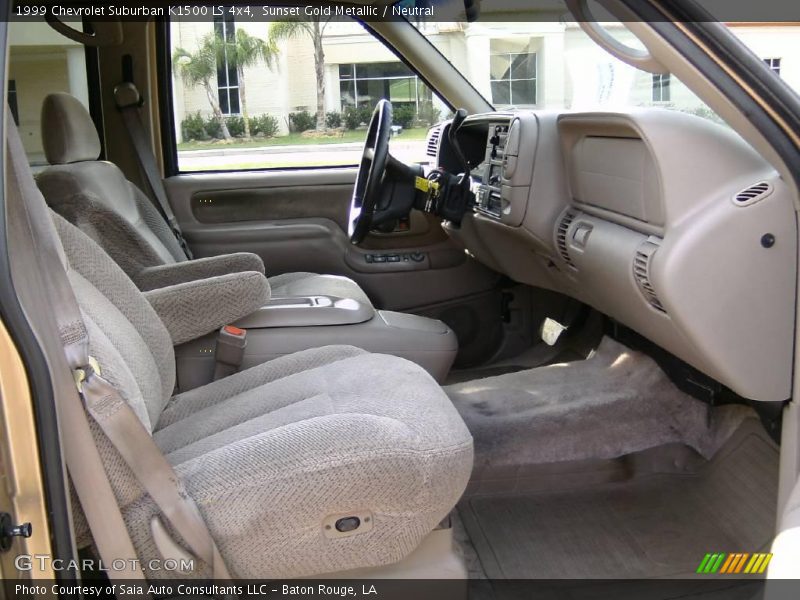 Sunset Gold Metallic / Neutral 1999 Chevrolet Suburban K1500 LS 4x4