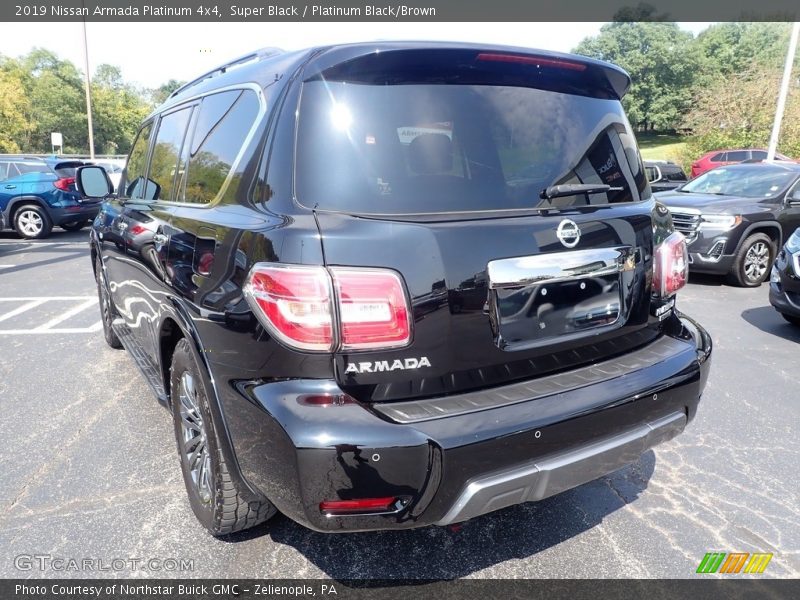 Super Black / Platinum Black/Brown 2019 Nissan Armada Platinum 4x4