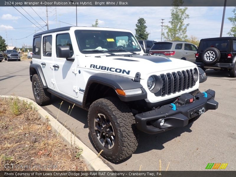 Bright White / Black 2024 Jeep Wrangler 4-Door Rubicon X 4xe Hybrid