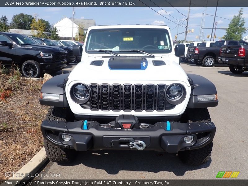 Bright White / Black 2024 Jeep Wrangler 4-Door Rubicon X 4xe Hybrid