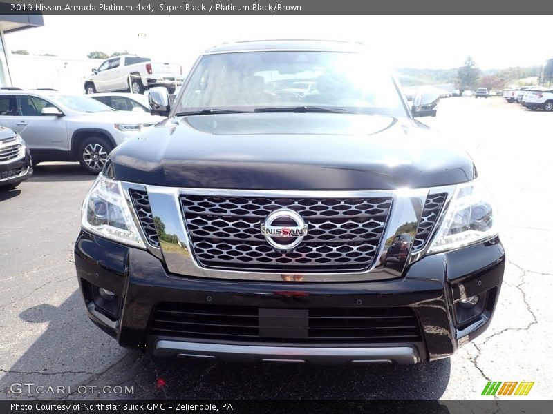 Super Black / Platinum Black/Brown 2019 Nissan Armada Platinum 4x4