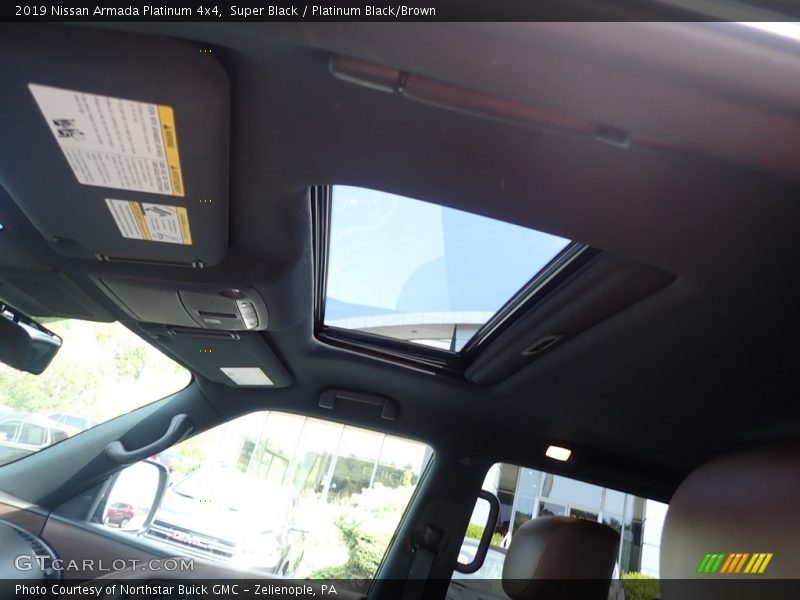 Super Black / Platinum Black/Brown 2019 Nissan Armada Platinum 4x4