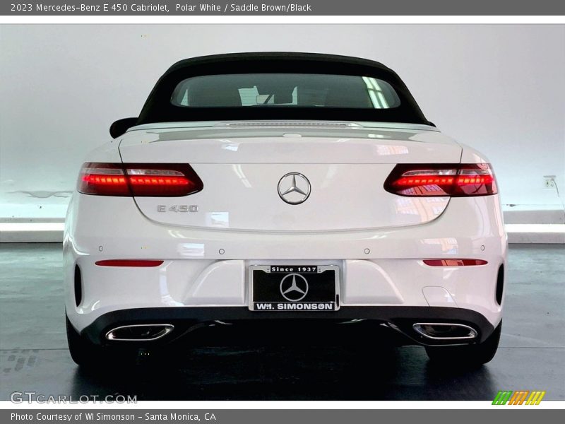 Polar White / Saddle Brown/Black 2023 Mercedes-Benz E 450 Cabriolet