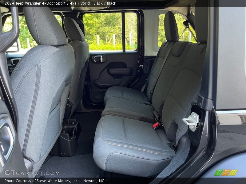 Black / Black 2024 Jeep Wrangler 4-Door Sport S 4xe Hybrid