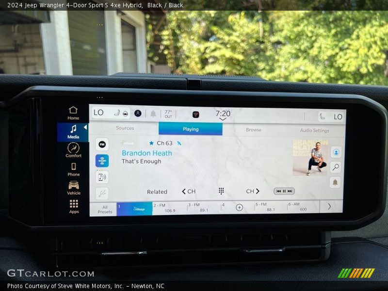 Controls of 2024 Wrangler 4-Door Sport S 4xe Hybrid