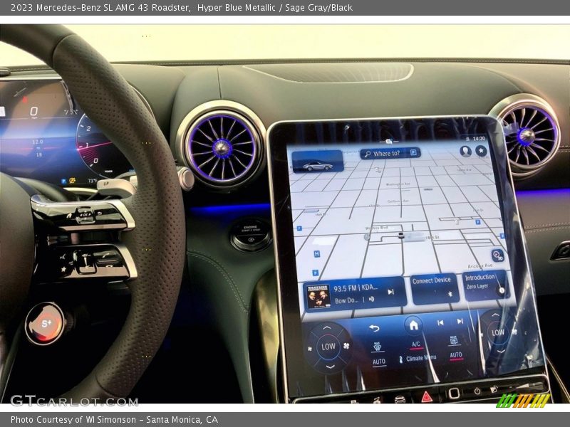 Navigation of 2023 SL AMG 43 Roadster