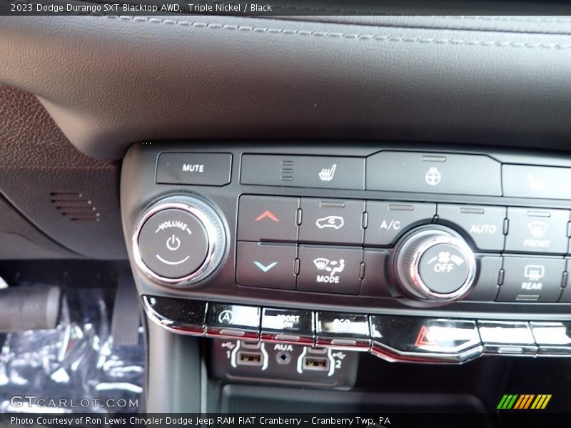 Controls of 2023 Durango SXT Blacktop AWD