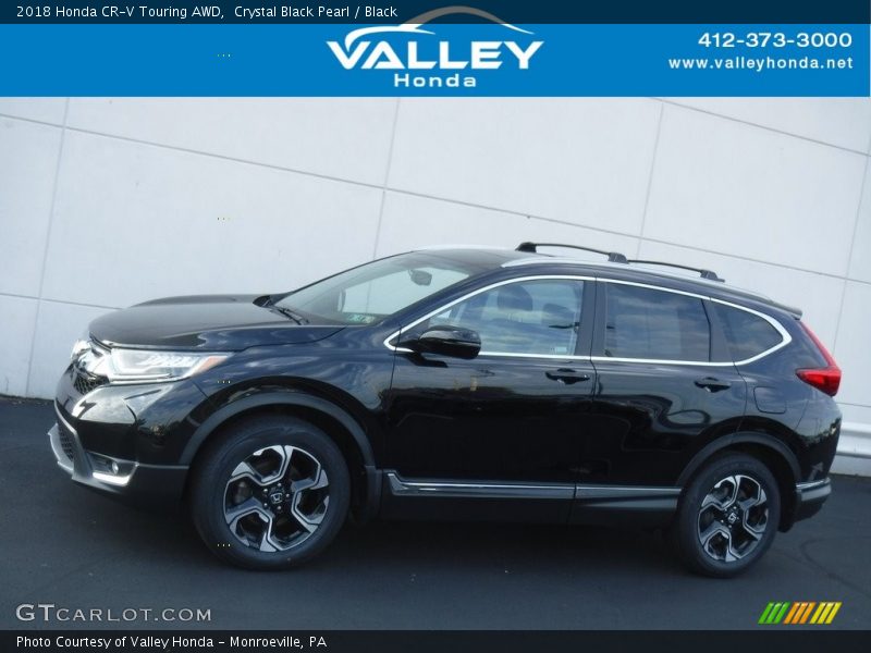 Crystal Black Pearl / Black 2018 Honda CR-V Touring AWD