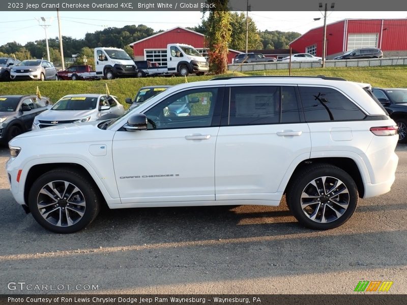 Bright White / Global Black 2023 Jeep Grand Cherokee Overland 4XE