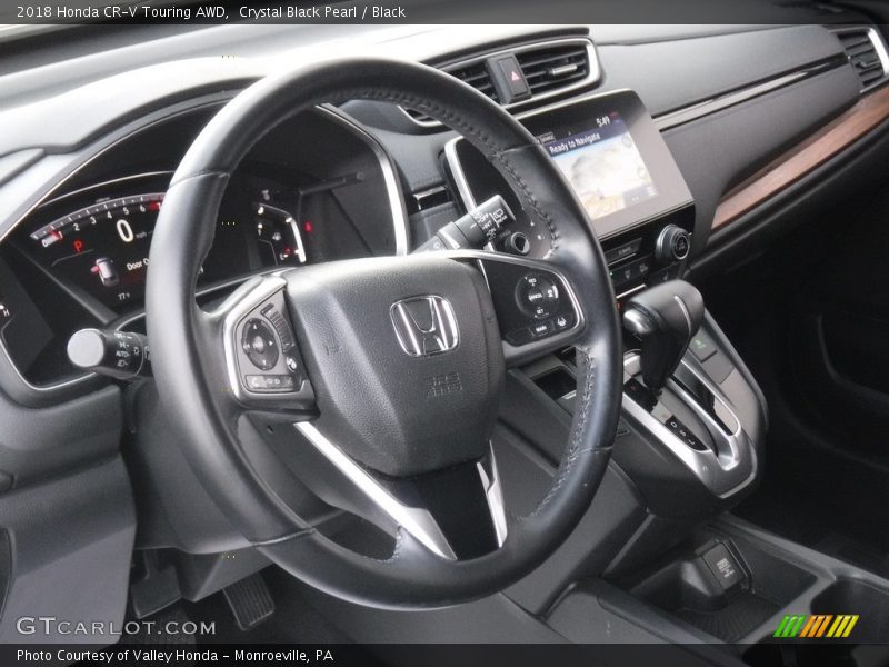 Crystal Black Pearl / Black 2018 Honda CR-V Touring AWD