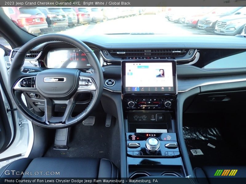 Bright White / Global Black 2023 Jeep Grand Cherokee Overland 4XE