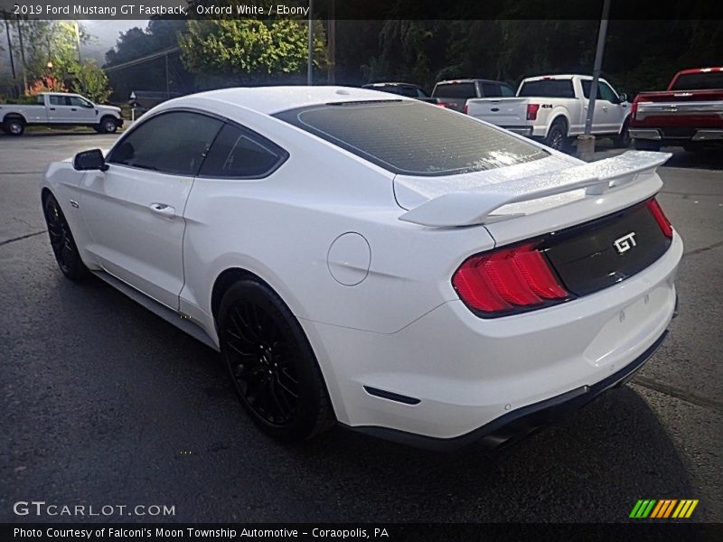 Oxford White / Ebony 2019 Ford Mustang GT Fastback