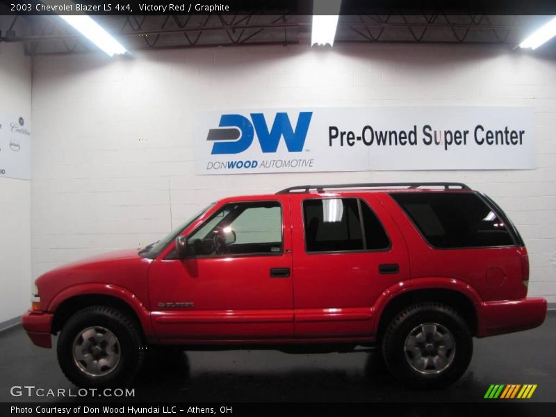 Victory Red / Graphite 2003 Chevrolet Blazer LS 4x4