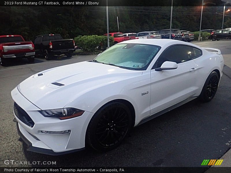 Oxford White / Ebony 2019 Ford Mustang GT Fastback