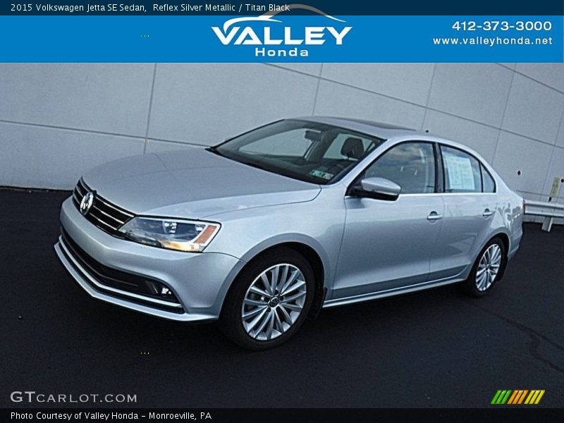 Reflex Silver Metallic / Titan Black 2015 Volkswagen Jetta SE Sedan