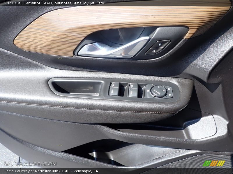 Satin Steel Metallic / Jet Black 2021 GMC Terrain SLE AWD