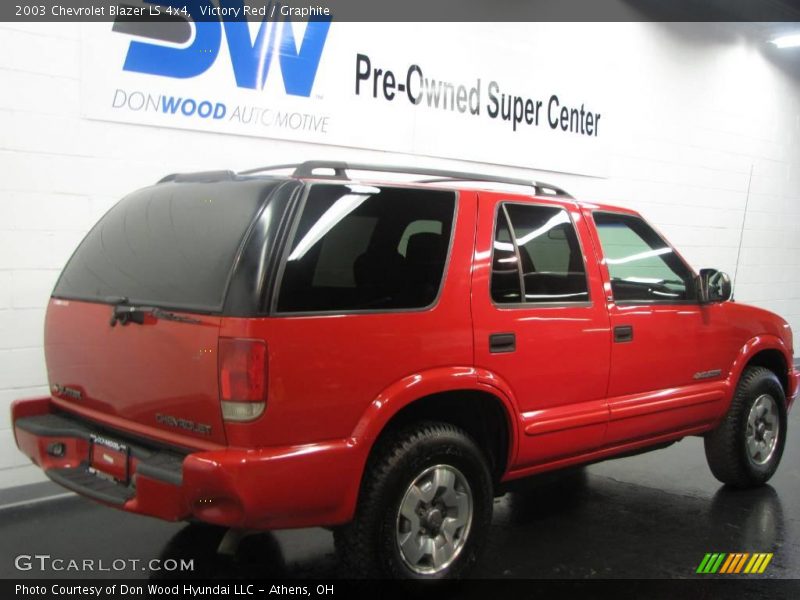 Victory Red / Graphite 2003 Chevrolet Blazer LS 4x4