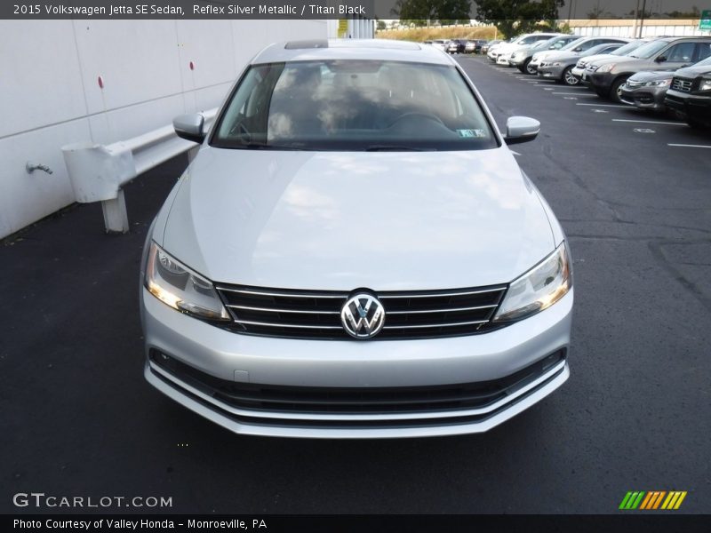 Reflex Silver Metallic / Titan Black 2015 Volkswagen Jetta SE Sedan