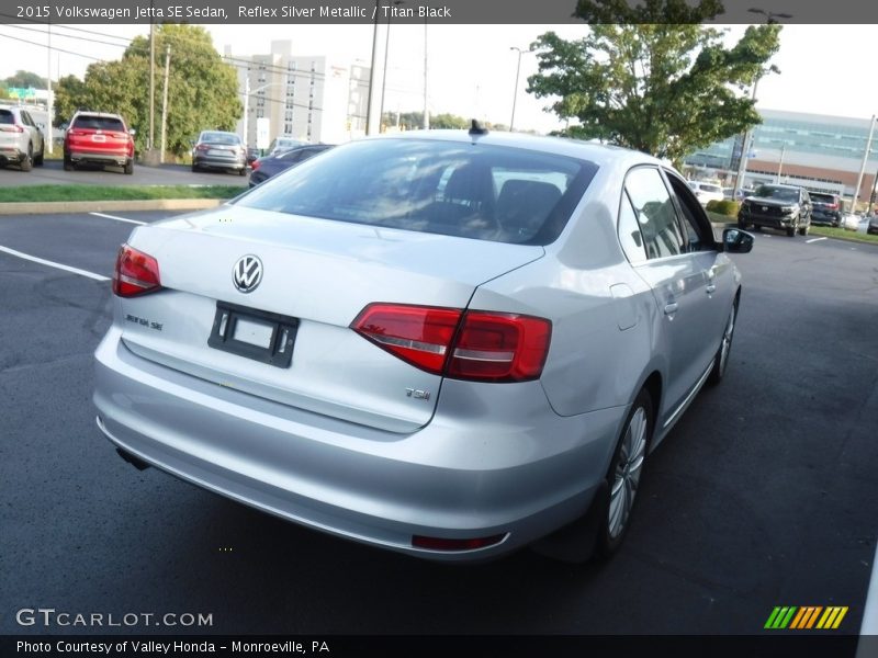 Reflex Silver Metallic / Titan Black 2015 Volkswagen Jetta SE Sedan