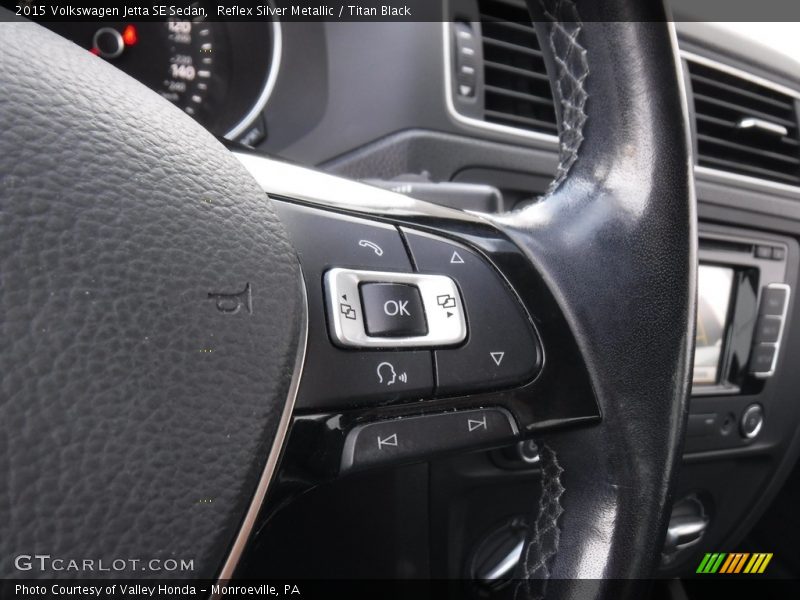 Reflex Silver Metallic / Titan Black 2015 Volkswagen Jetta SE Sedan