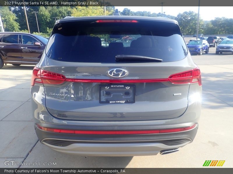 Hampton Gray / Black 2023 Hyundai Santa Fe SE AWD