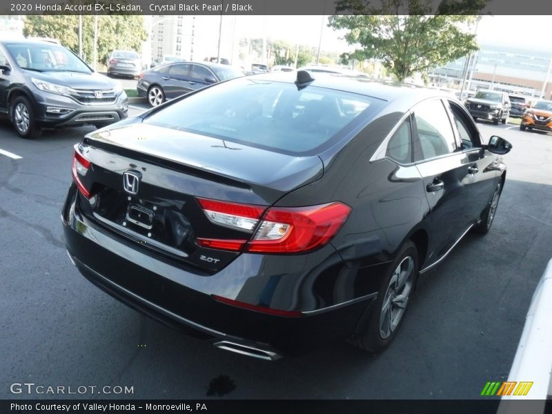 Crystal Black Pearl / Black 2020 Honda Accord EX-L Sedan